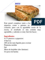 Pastel de Ajo Porro