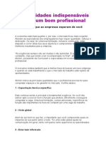 10 qualidades indispensáveis para um bom profissional