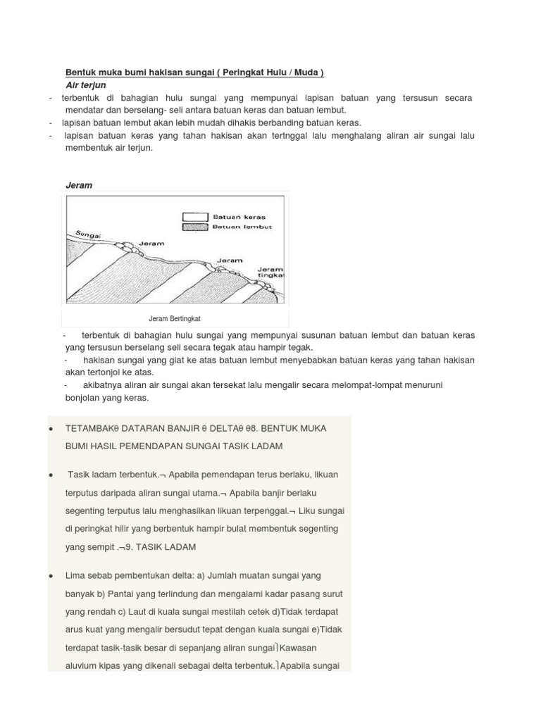 Bentuk Muka Bumi Hakisan Sungai Pdf