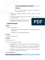 Etude sur les symptômes du STRESS 