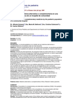 MEDICINA ALTERNATIVA  ARGENTINA 2009 Archivos argentinos de pediatría