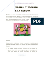 Organización y Estudio de La Lengua