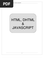 Download HTML DHTML and Javascript by varunkaushish SN12032461 doc pdf