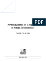 Revista Romana de Geopolitica Si Relatii Internationale Vol. III Nr. 1 2011