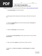 Download MLA Scavenger Hunt Sheet by kchristmann8783 SN120344853 doc pdf