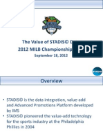 STADIS Data from 2012 MiLB Championship Game