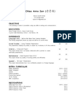 Humanities - PDF Resume