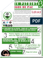 Boletín PATRIOTA No.3 DIÁLOGOS DE PAZ 