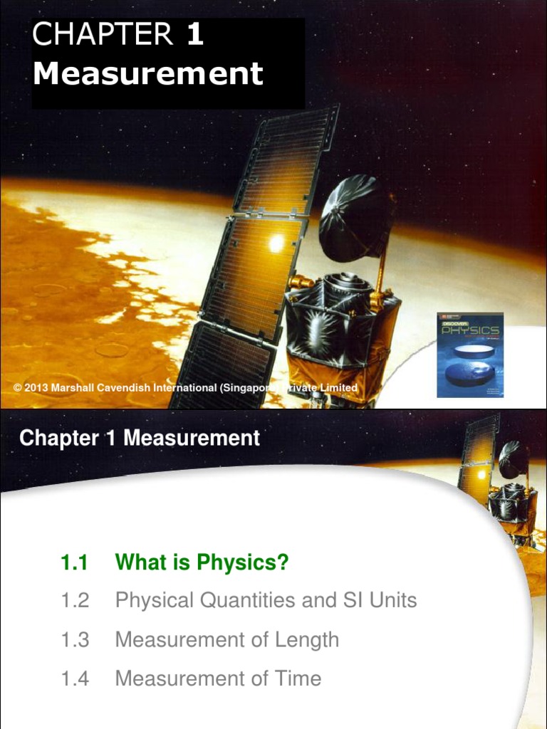 Chapter 1 Notes (Physics) | PDF | Physics | International System Of Units