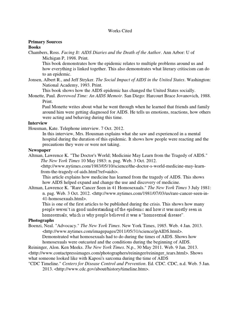 Annotated bibliography example mla picture