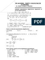 RESOLUCIÓN DE EJERCICIOS DE ÁLGEBRA Y GEOMETRÍA