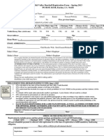 2013 Spring Registration Form