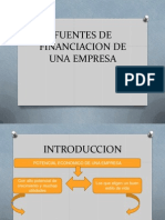 fuentes de financiamieno