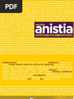 revista anistia - polítca e justiça de transição