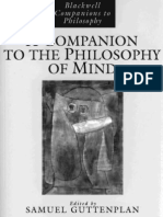 A Companion To The Philosophy of Mind