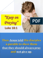 keep on praying