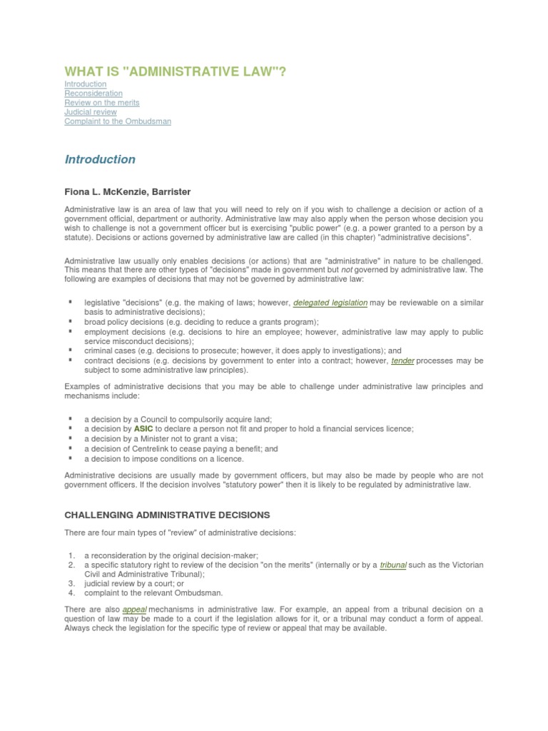 What Is Adm Law | PDF | Administrative Law | Ethical Principles