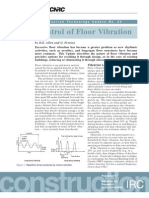 control of floor vibration