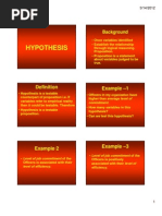 Hypothesis