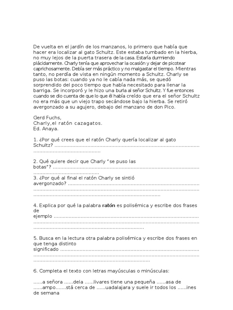 Examen Lengua 4 Anaya