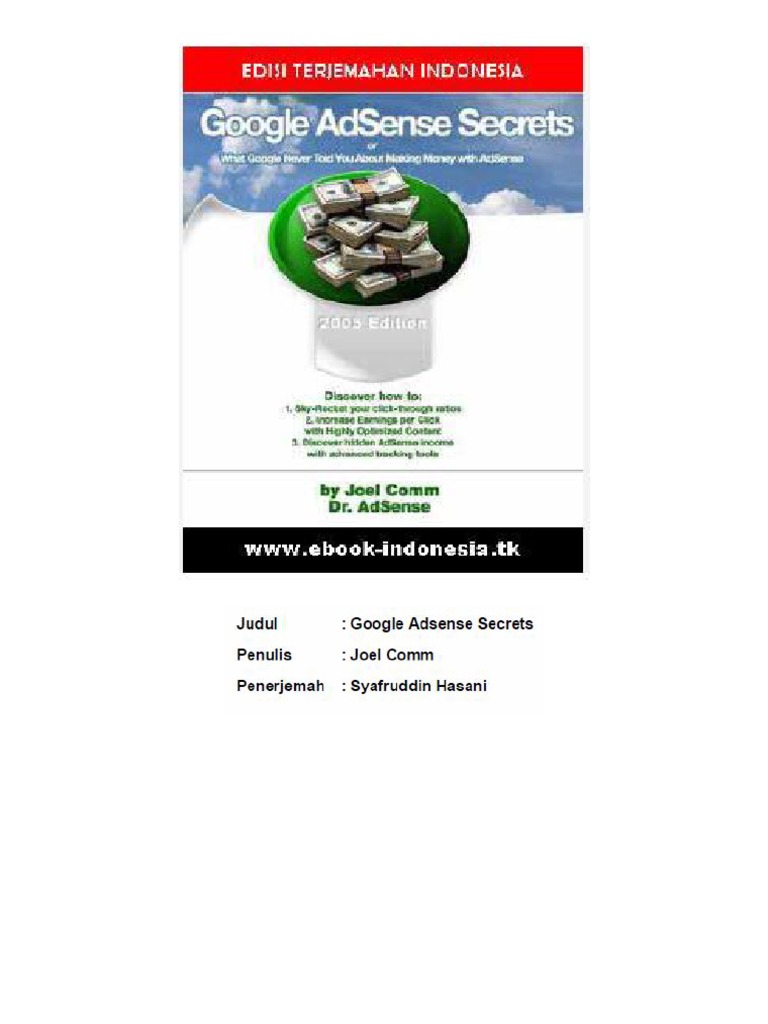 Rahasia Sukses Bermain Adsense PDF: Panduan Lengkap dari Pemula hingga Mahir