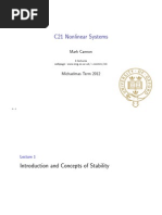 C21 Nonlinear Systems: Introduction and Concepts of Stability