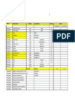 excel sheet