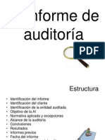 Estructura del Informe de Auditoria Interna