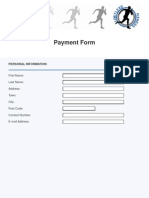 Payment Form: Personal Information