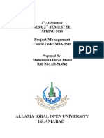 AIOU Assignment Covering Letter