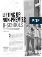 Lifting Up Non-Premium B-Schools