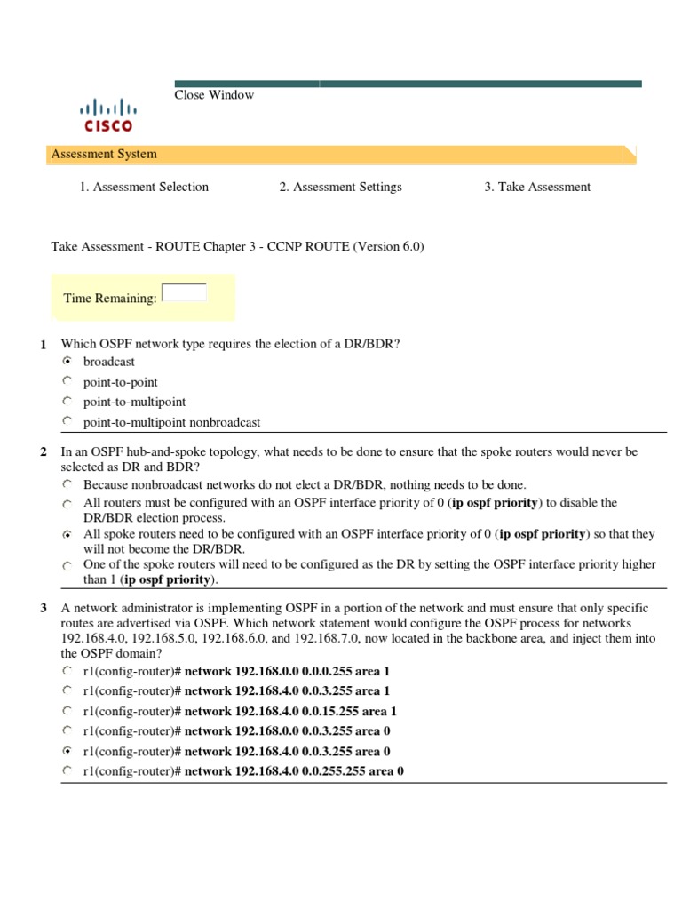 ROUTE Chapter 3 CCNP ROUTE | PDF | Internet Standards | Areas Of ...