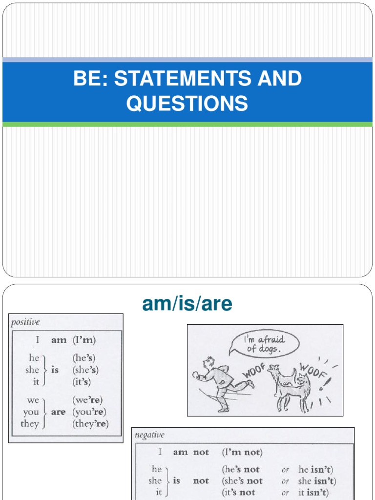 Understanding BE Statements | PDF | Syntax | Languages Of Europe