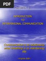 Introduction To Interpersonal Communication