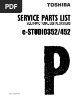 Toshiba Estudio 352/452 Parts List