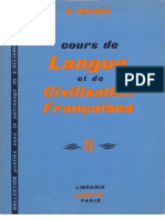 Cours de Langue Et de Civilisation FrancaiseVolumes 2