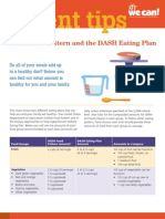 Parent Tips: USDA Food Pattern and The DASH Eating Plan