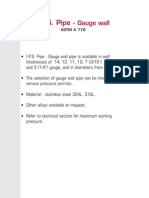 I.P.S. Pipe - : Gauge Wall