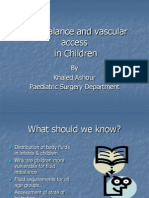 Fluid Balance and Venous Access in Children