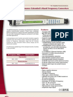 High Performance Extended L-Band Frequency Converters: Features