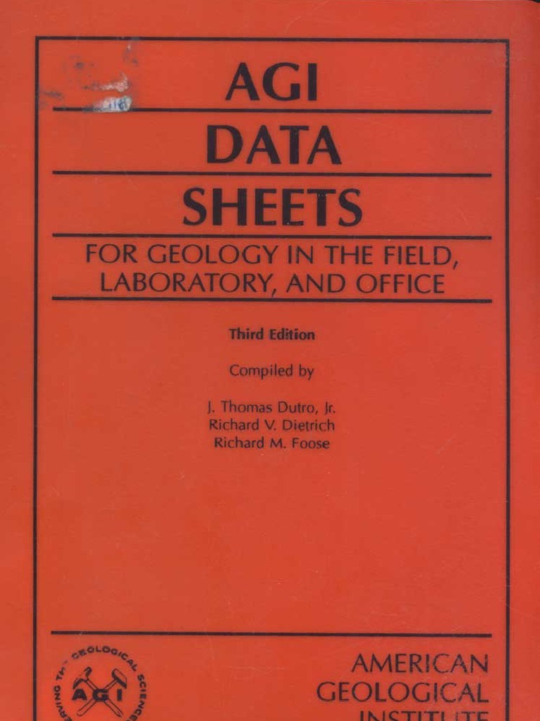 AGI Data Sheets For Geology in The Field | PDF | Trigonometric Functions |  Sine