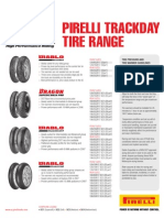 Pirelli Trackday Tire Range: Front Sizes