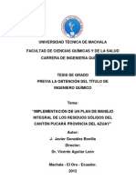 Tesis Plan de Manejo de Residuos Solidos de Pucará PDF