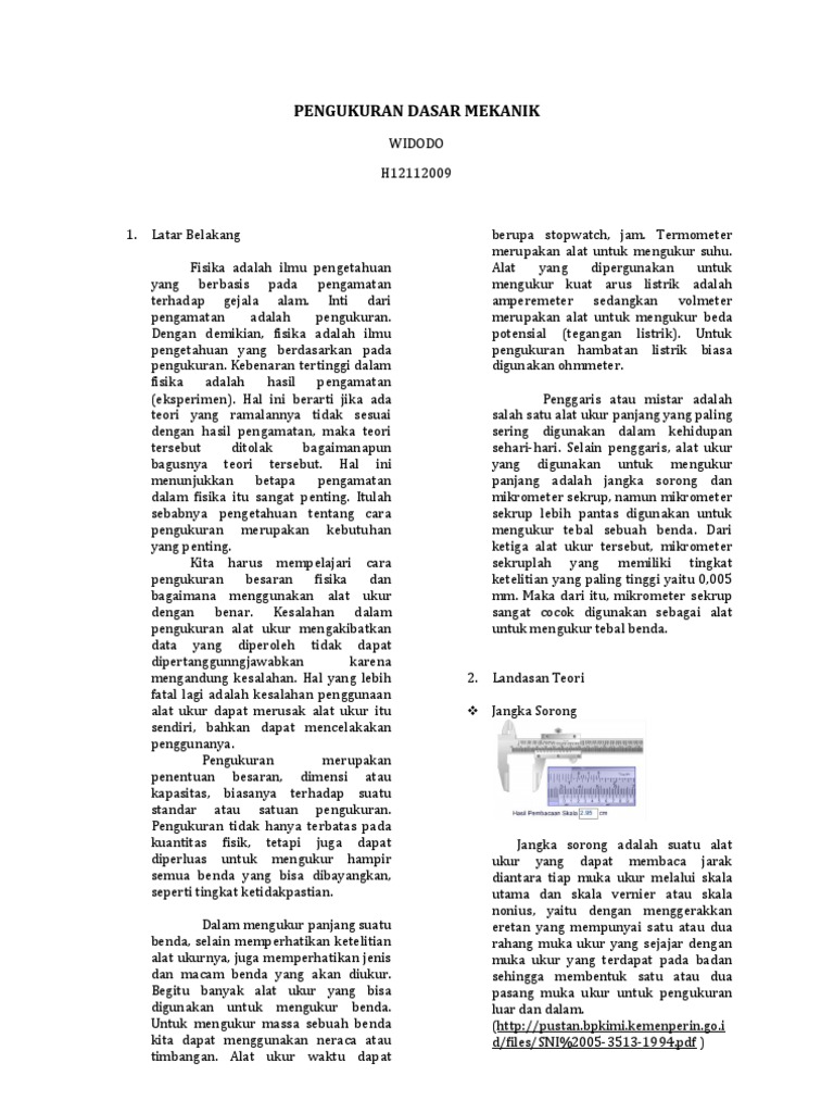 Alat Ukur Panjang Yang Memiliki Ketelitian Paling Tinggi - Berbagai Alat