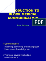 Introduction To Block Medical Communication