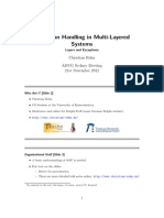Exception Handling in Multi-Layered
Systems