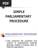 Parliamentary Procedure