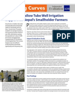 Impact of Shallow Tube Well Irrigation Support For Nepal's Smallholder Farmers