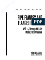 Pipe Flanges and Flanged Fittings: NPS Through NPS 24 Metric/Inch Standard