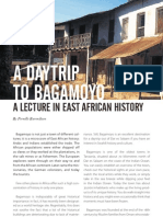 Article For Swahili Coast: 'A Day Trip To Bagamoyo'